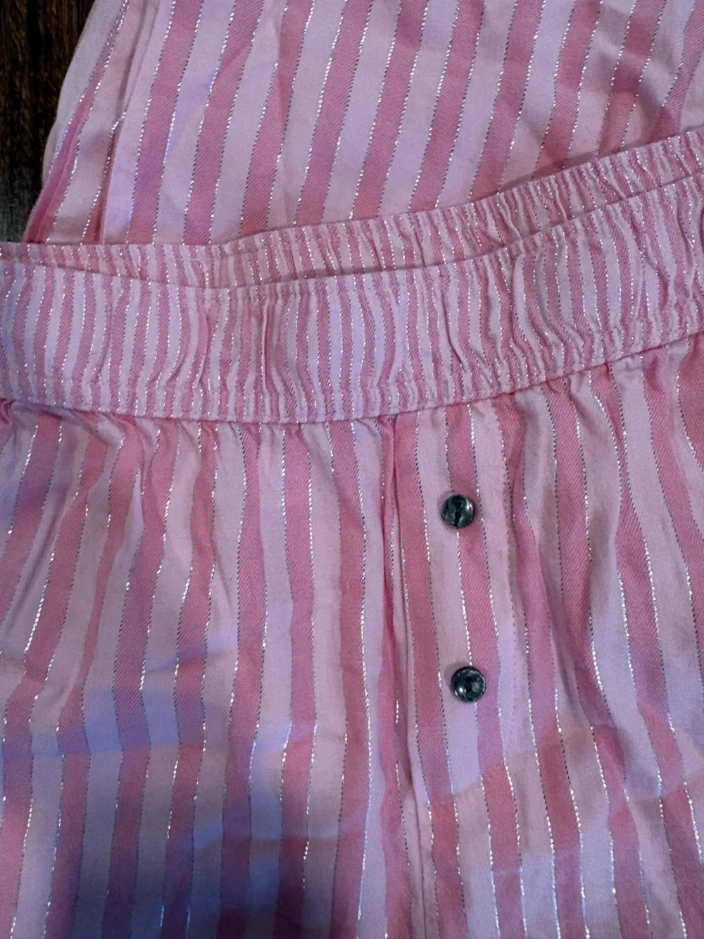 Victoria's Secret Pink and White Striped Girls' Pajama Bottoms